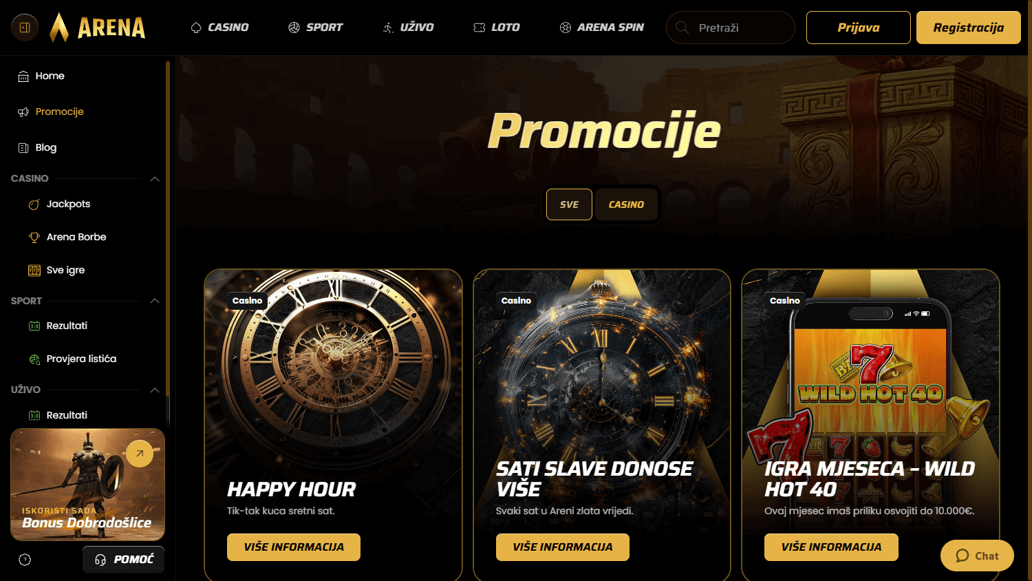 Arena_Casino_promotions